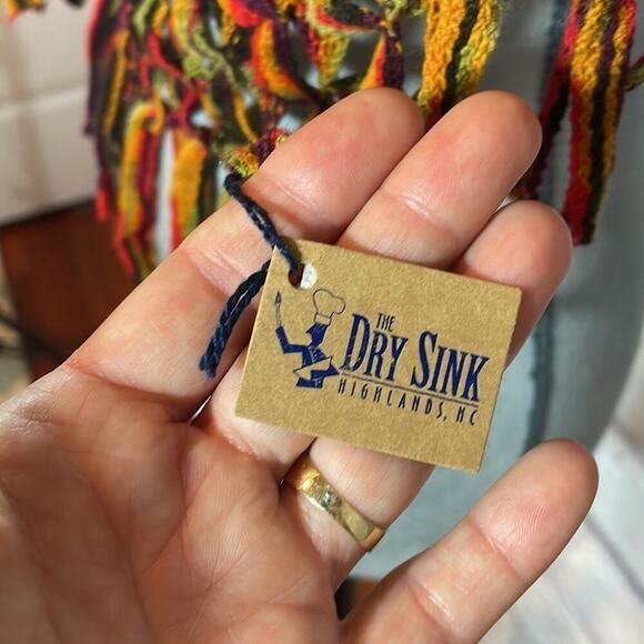 NWT colorful Infinity scarf from The Dry Sink, Highlands, NC - Picture 6 of 6